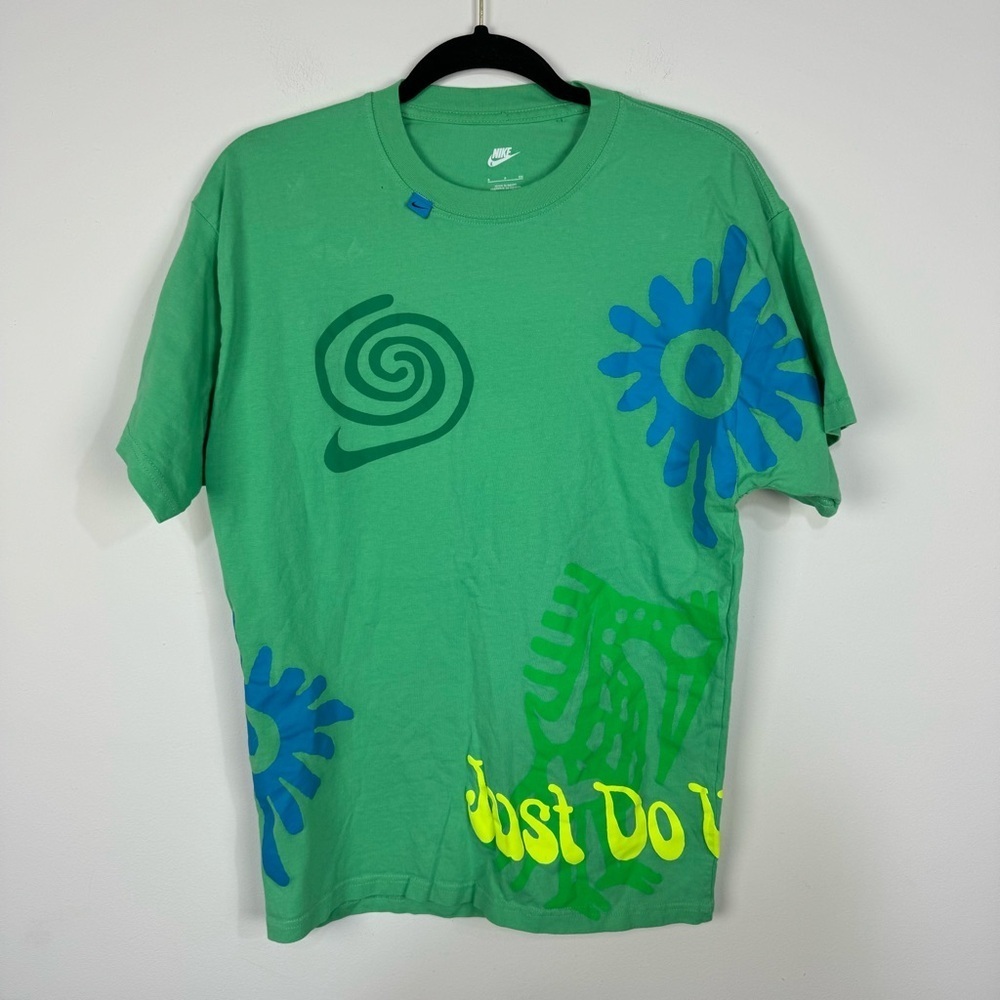 Nike Green Splat Blob Short Sleeve Graphic Tee Art to Wear Streetwear